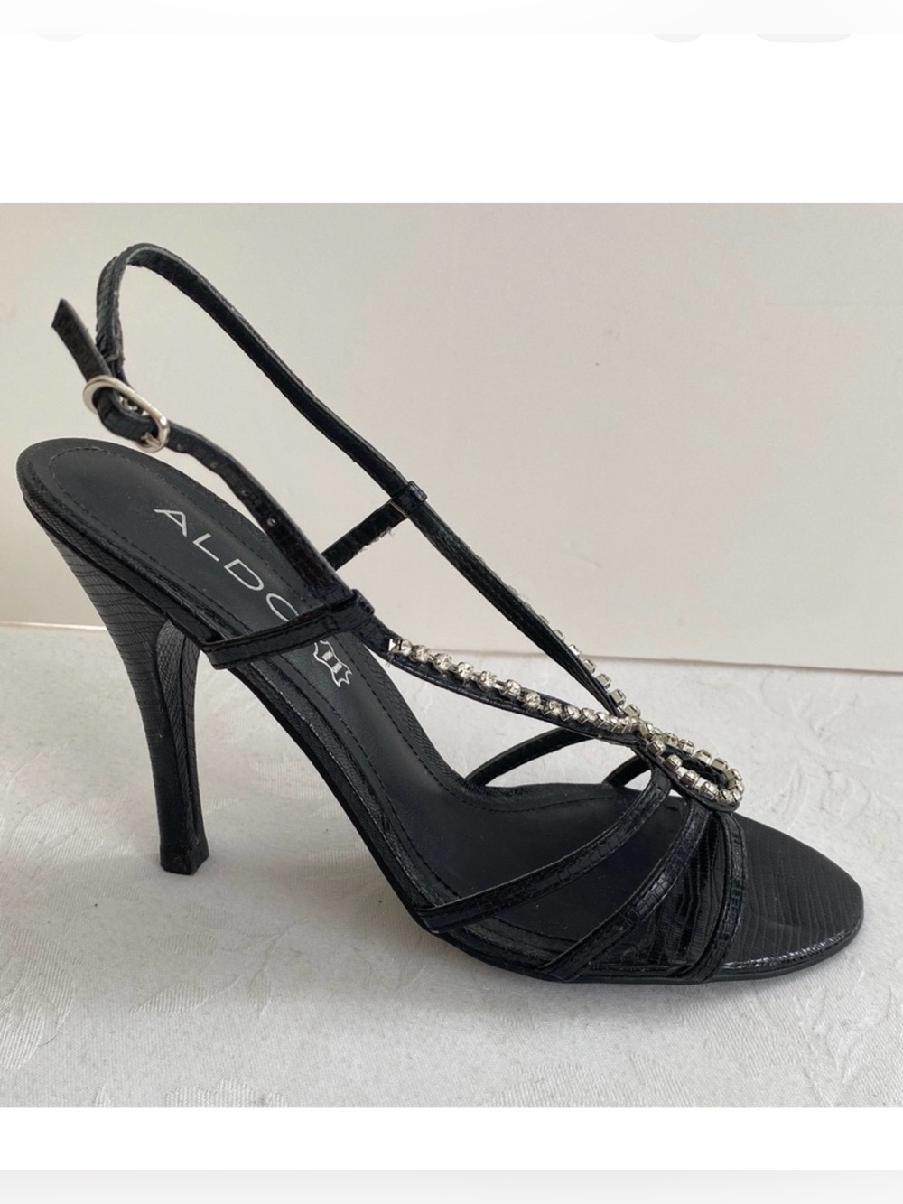 Vintage Y2K ALDO Rhinestone Stiletto Heels Size 7